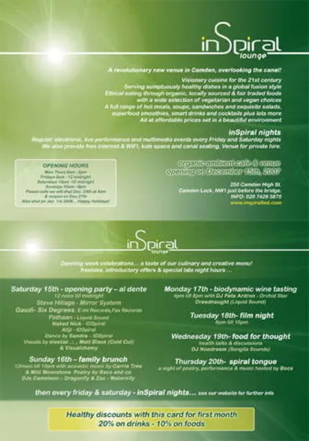 inSpiral Lounge Opening Week