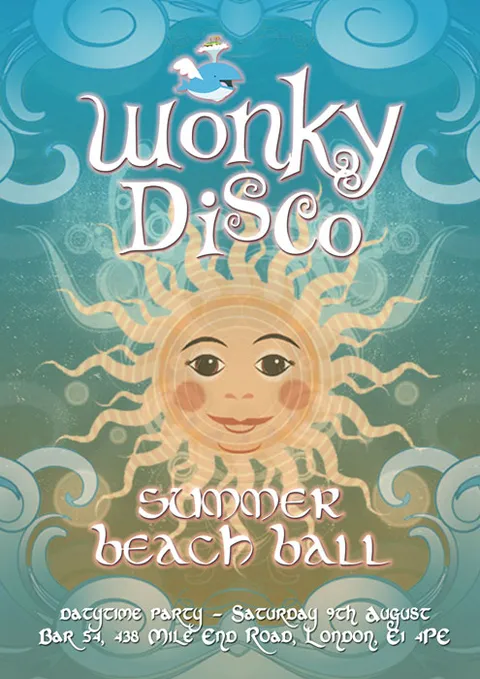 Wonky Disco Summer Beach Ball